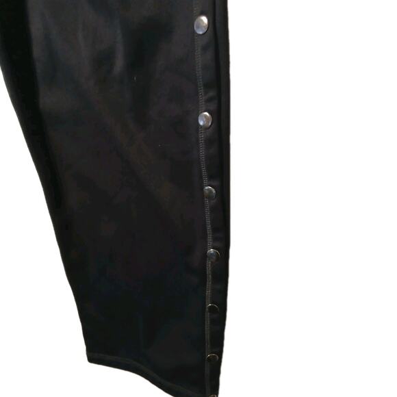 Renova Medical Recovery Sweat Pants Men's Sz L Black Tear Away Snaps Relax Easy - Picture 6 of 16